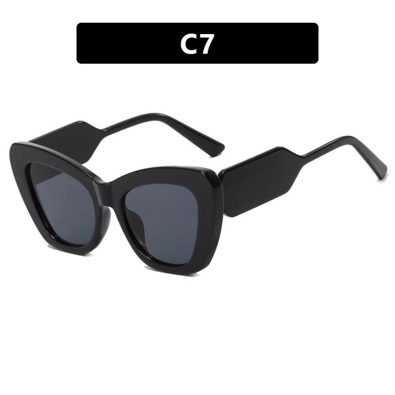 Kodon 2023 Cat-Eye Colorblock Flache Gläser Blaulichtfilter Brille - Influencer-Stil