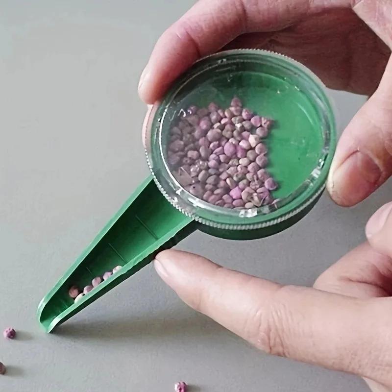 Green Plant Seed Sower Manual Plant Seeder Yard Garden Multifunction Seeding Dispenser Tools Adapting To Various Sizes of Seeds