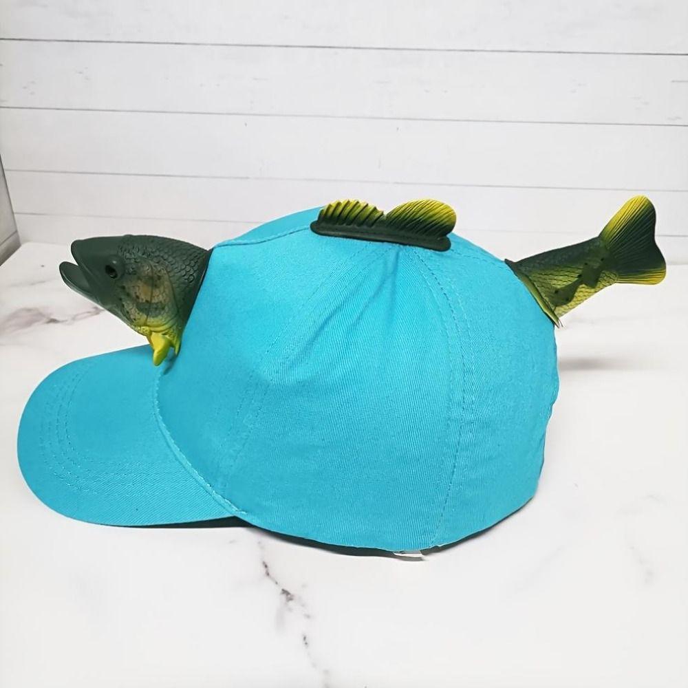 Urlaub Kopfbedeckung Fisch Baseballkappe Eltern-Kind-Party Fischhut Kreative Anglerkappe Outdoor Sport