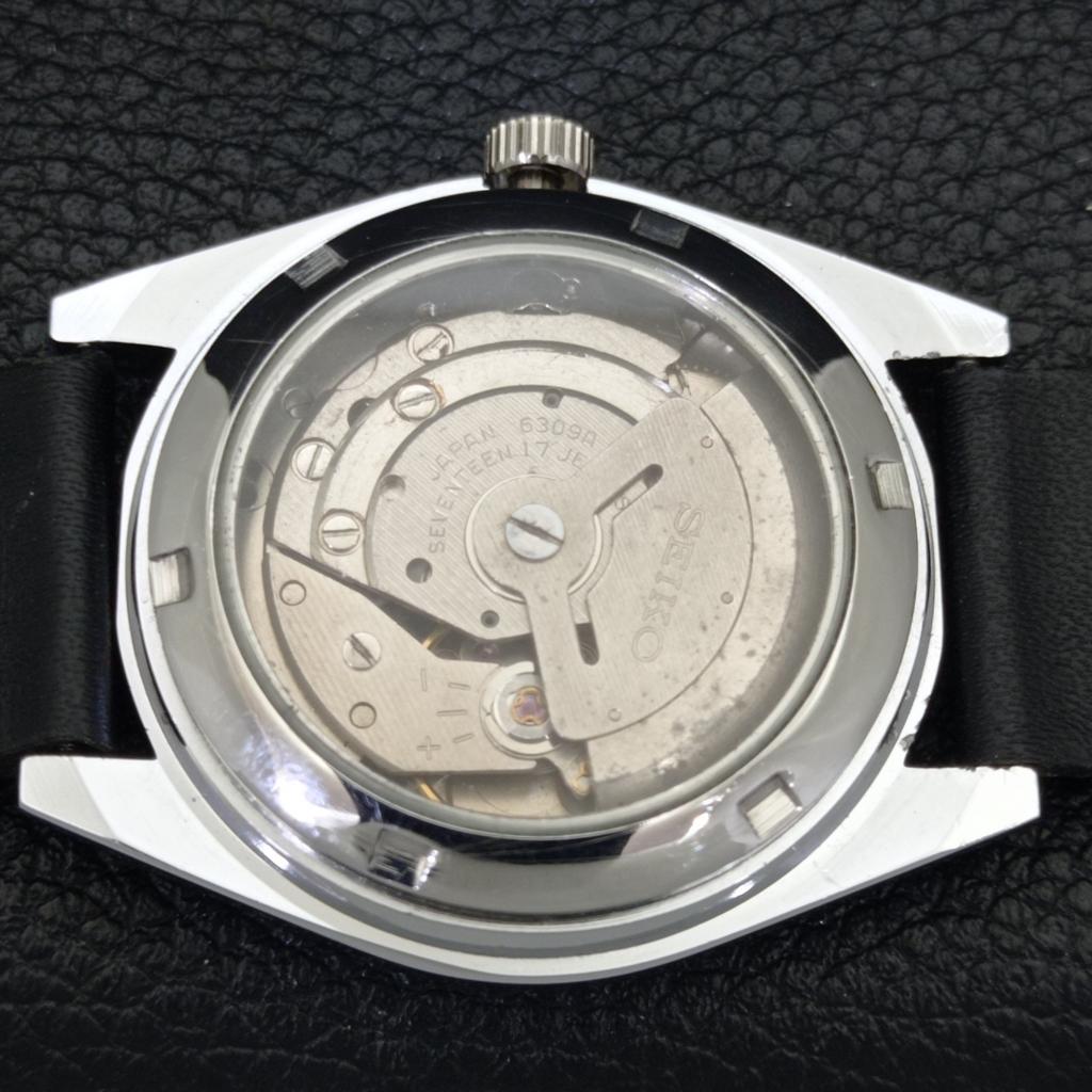 JAPAN VINTAGE SEIKO 5 AUTOMATIC REFURBISHED MENS BLACK DIAL WATCH a440614-4 Sk-a440614