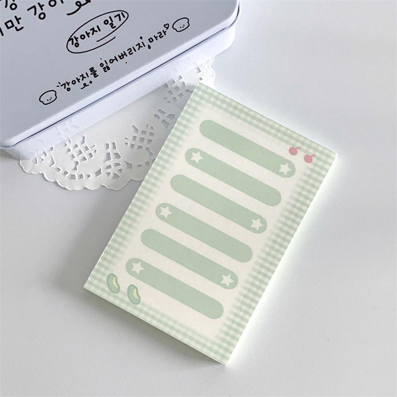 50Sheets Cartoon Cute Notebook Kawaii Tearable Message Note Pad Portable Non-Sticky Notepad Student Stationery Office Supplies