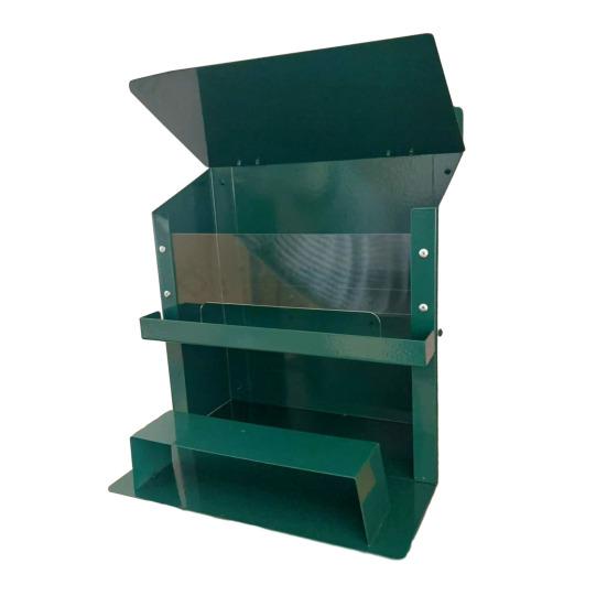 Outside Squirrel Feeder Metal Chipmunk Feeder with Clear Window Outdoor Wall Mounted Peanut Feeder Gift for Wildlife Lovers