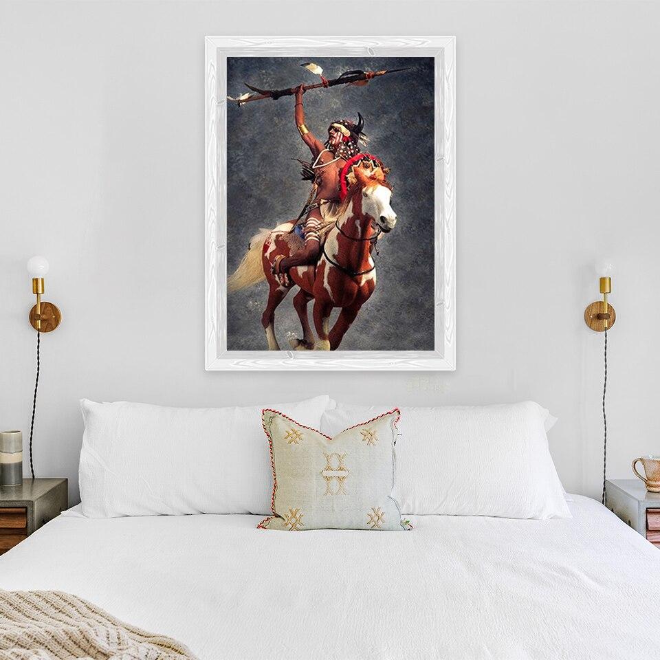 Nový 5D DIY Krajina Diamantový malířský kmen Diamantové vyšívání Koňský křížový steh Celokulatý vrták Domácí dekorace Ruční dárek