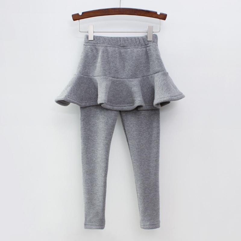 Pure Color Girls Pants Kids Leggings 2-10Y Children Clothing Spring Autumn Cotton Leggings Warm Baby Girl Skirt-Pants