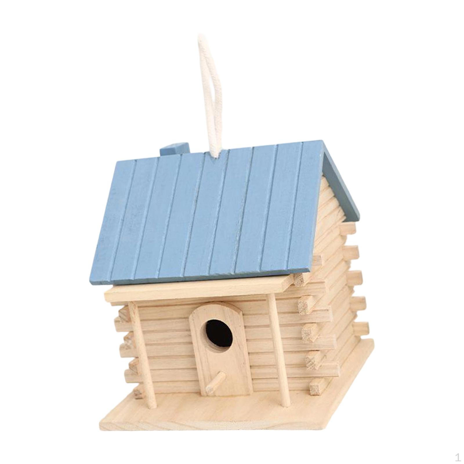 

for Outdoor Birds, A Gift Bird Lovers, Creative Garden Decoration, Hanging Perch Blue