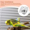 Bird Feeder For Cage Parrot Stainless Steel Bowl Waterproof Transparent Bird Feeder With Perch For Budgies Cockatiel Finches