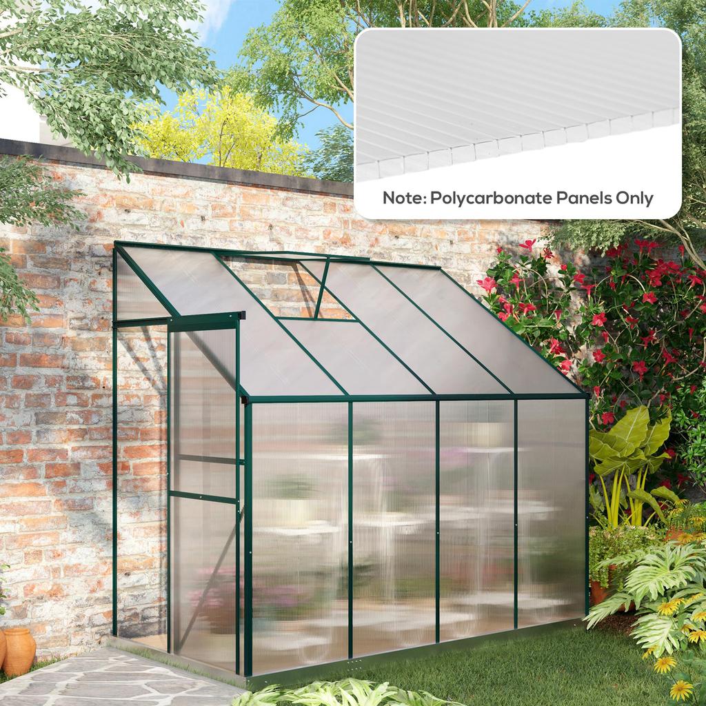 14 Pieces Polycarbonate Sheets, 121 x 61 x 0.4cm Twin-Wall Plastic Roofing Sheets, 10m² Replacement Greenhouse Panels, Waterproof and UV Protection
