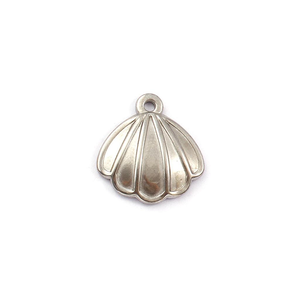 2 Piece 304 Stainless Steel Ocean Charms Shell Pendants For DIY Necklace Earrings Jewelry Making Findings
