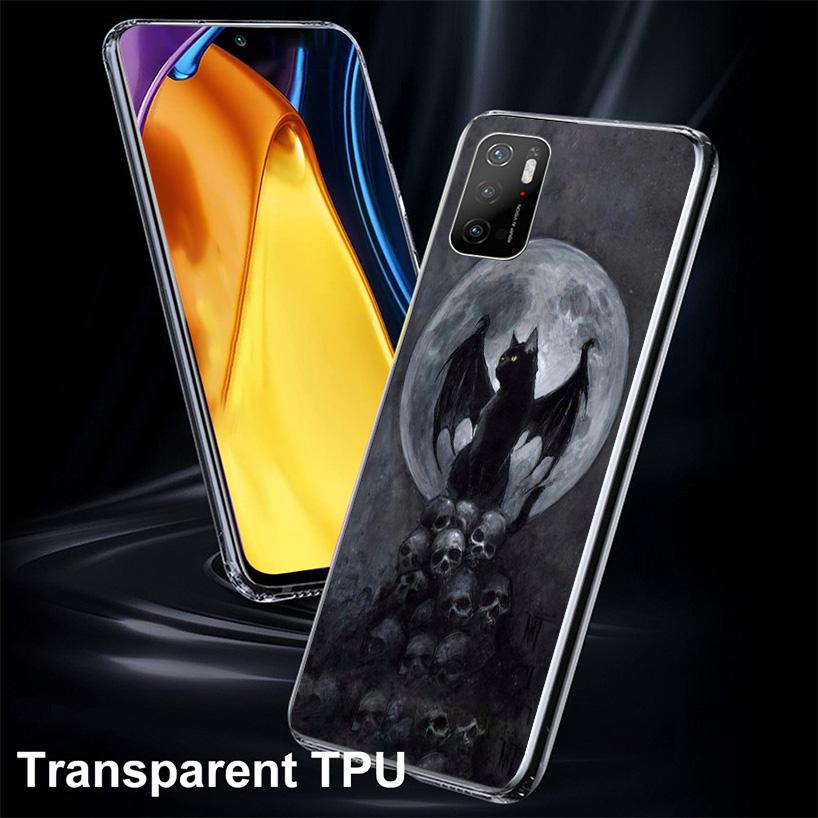 Witch And Cat Colorful Cute Phone Case For Xiaomi Poco X7 X6 X5 Pro F7 Ultra Redmi 15C 15 13C 13 12C 12 10 10A 10C 9 9A 9C 9T Co
