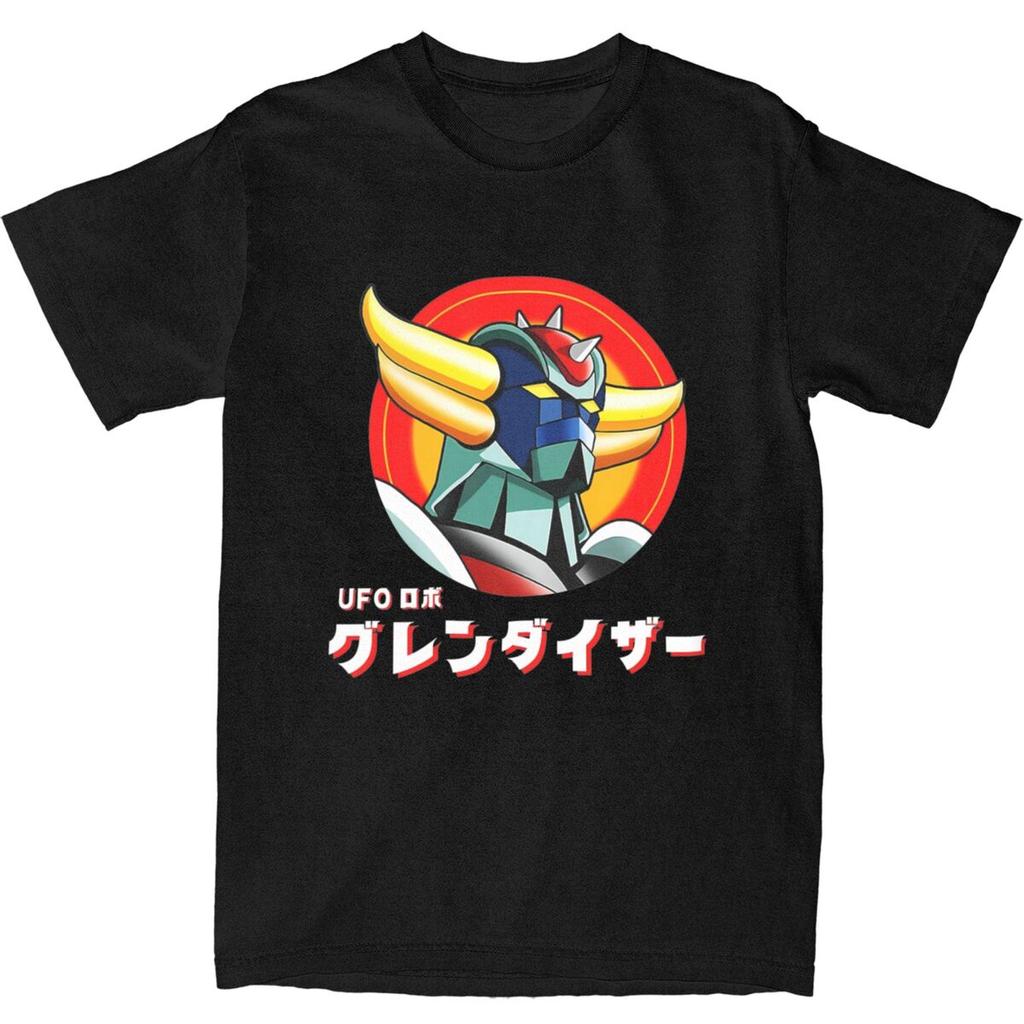 Japanese Goldrake Anime T Shirt Men Vintage Manga Funny Cotton T-Shirts Summer O-Neck Harajuku Tees Wholesale Oversized Clothes