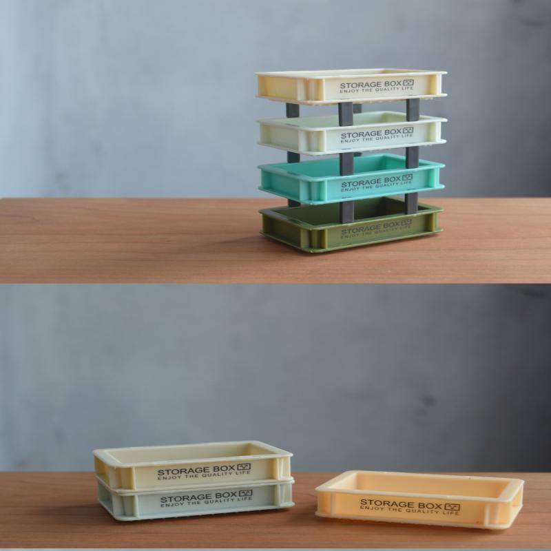 1 Piece Doll Accessories Toys  1/6 1/12 Dollhouse Miniature Furniture Storage Box Rack Model