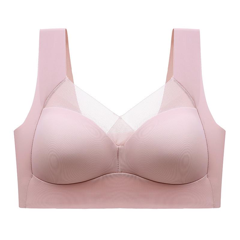 Seamless Silk Sports Bra: Anti-Sag, Fixed Cup, Wireless Design with Beautiful Back