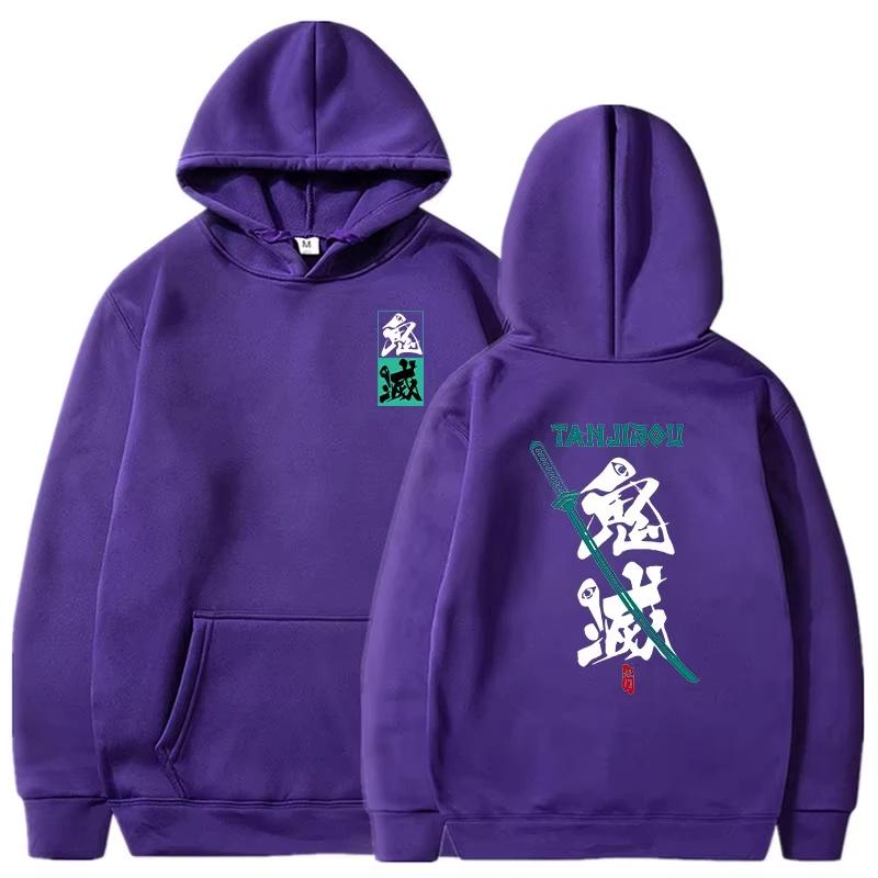 Demon Slayer Hoodies Unisex Fashion Graphic Printed Sweatshirts Men's Women's Casual Harajuku Streetwear Hooded Pullover Top