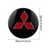 4 ks 56mm Krytky středů kol auta Znak Nálepka Logo auta Dekály Pro Mitsubishi RalliArt ASX Pajero Montero Lancer