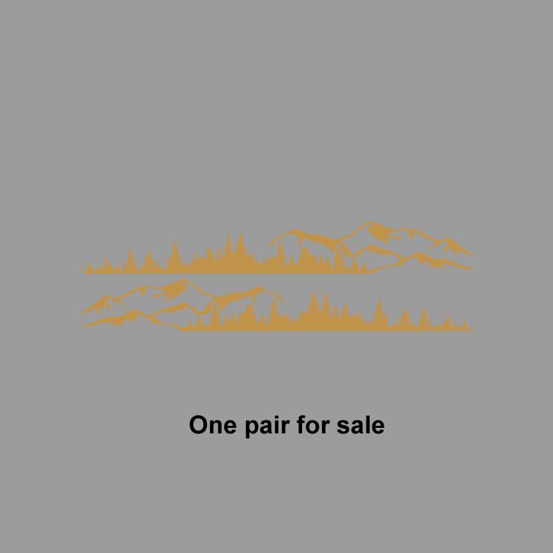 Carlow Hills and Forest Scene Outdoor Adventure Designs, Outdoor Adventure Stickers Nature Themed Decorations Durable Vinyl