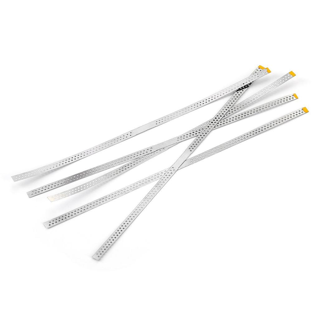 5pcs Dental Diamond Polishing Strips Stainless Steel Orthodontic IPR Strip Fine Medium Single/Double Side Composite Polish