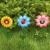 Metal Flower Stake Wrought Iron Floral Ornament Garden Art Decor Crafts for Home Indoor Outdoor Lawn Yard Decoration Gift