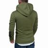 Autumn Winter Hooded Men's Leather Casual Personality Fashion Sweater Splicing Jacket Moisture Wicking Comfortable Fit Skin-friendly Breathable Tops