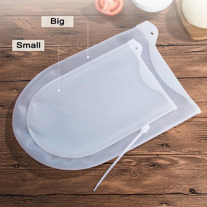 

Кондитерские блендеры Антипригарный мешок для замешивания теста Многоразовый мешок для смешивания муки Пищевой силикон Big