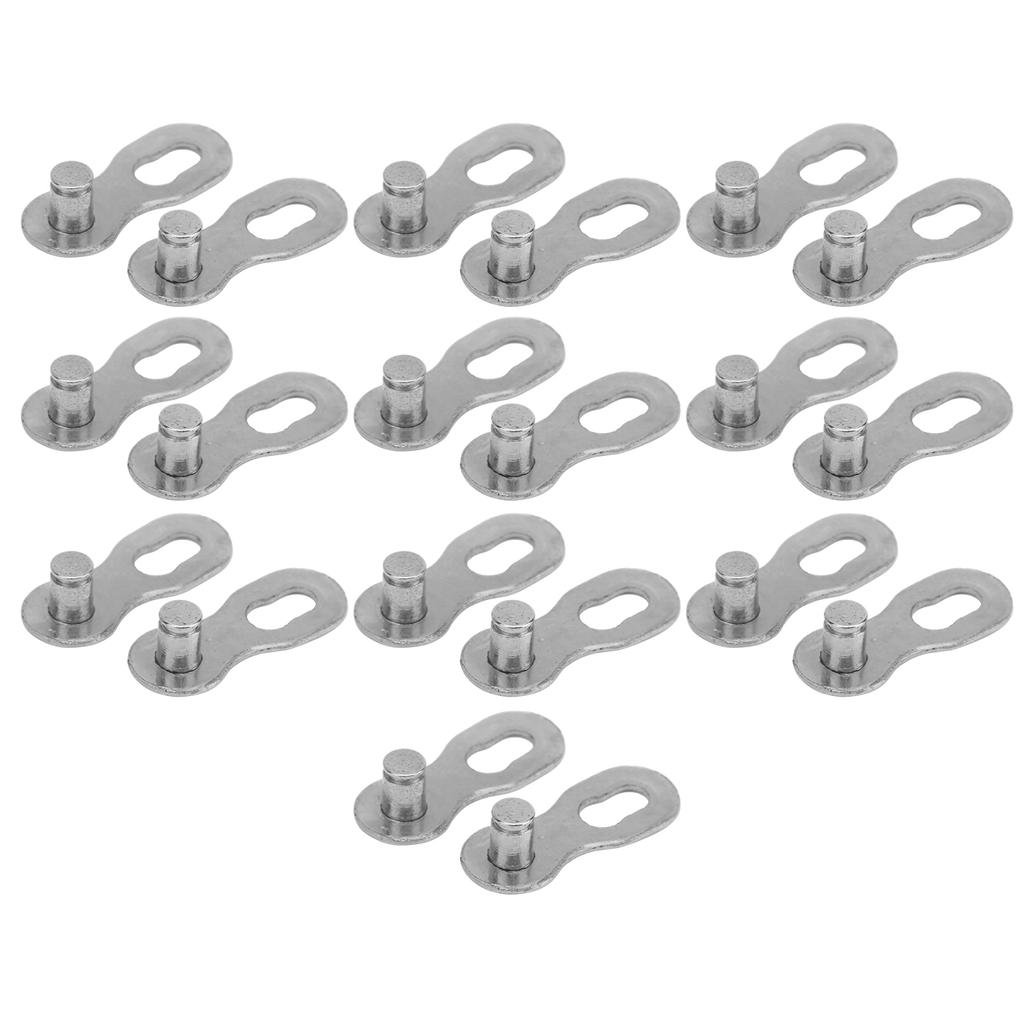 10 perechi cataramă lanț bicicletă de munte cu 11 viteze, eliberare rapidă, conector blocare argintiu