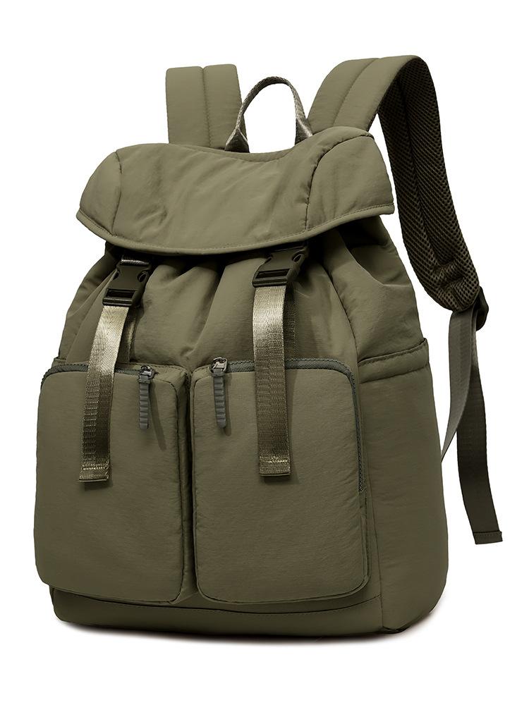 Schoolbag Leisure Sports Simple Outdoor Backpack Men's and Women's Large Capacity Multi-Pocket Commuter Backpack College Style Student School Bag