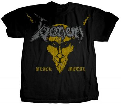 VENOM cd cvr Sølv & Gull BLACK METAL Offisiell T-SKJORTE 2XL Ny velkommen til krig Unisex T-Skjorte