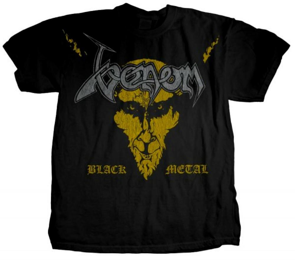 

VENOM cd cvr Серебристый и Золотой BLACK METAL Официальная Футболка XL Новая добро пожаловать на войну Унисекс Футболка XXXXL
