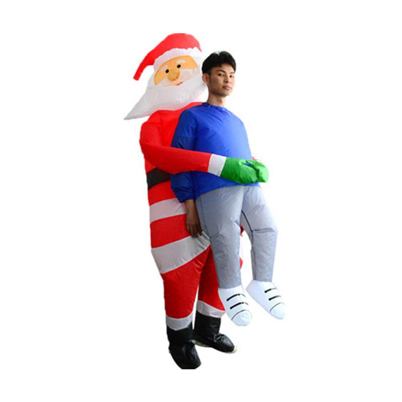 Fun Inflatable Costume For Halloween Featuring Alien And Santa Claus Designs For Adults