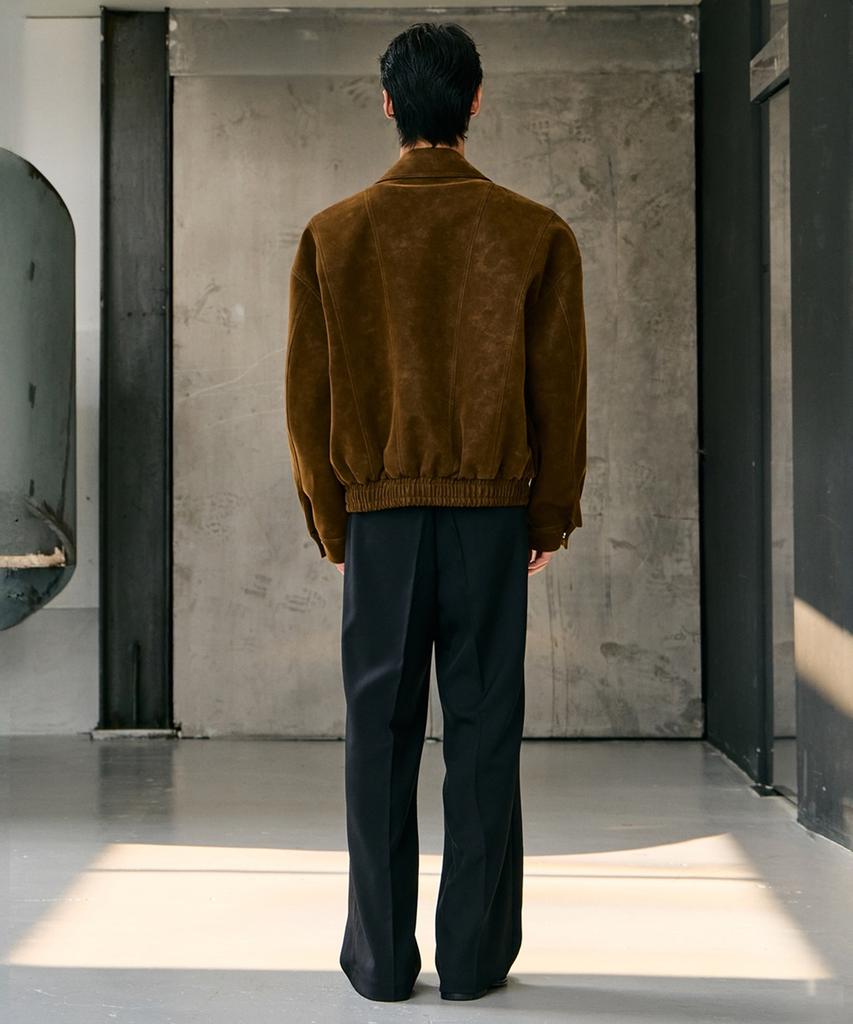Mood Inside Noble Hide Suede Leather Jacket_Brown