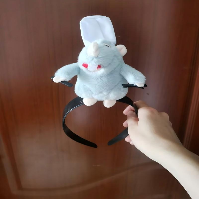 Ratatouille Hairband - Cute Cartoon Plush Doll Band, French Wide Brim Hairpin, Photo Dress & Girl Gift