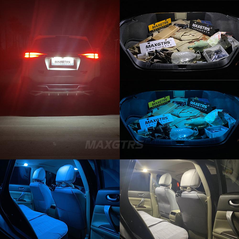 MAXGTRS 2Pcs LED C5W C10W 39mm 41mm 42mm Festoon Canbus Error Free 6500K White Car Interior Light Reading Dome Trunk Lamp 12V