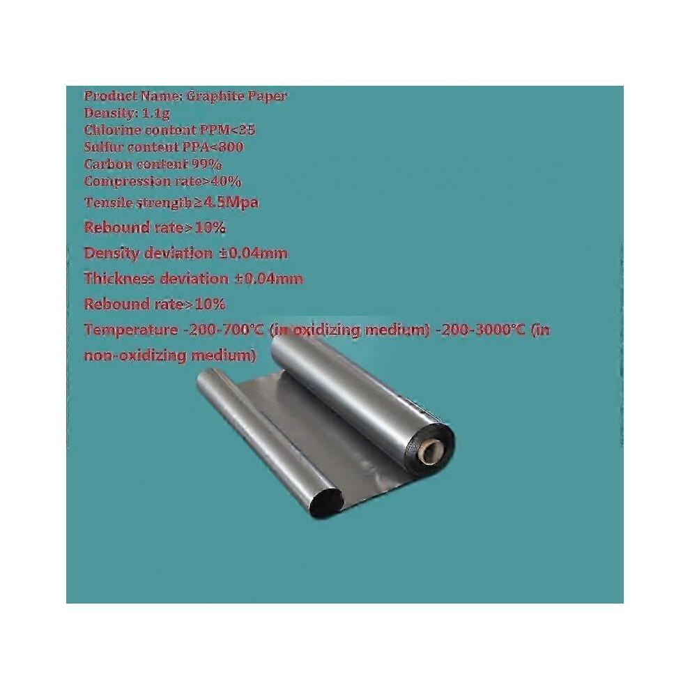 Grafitová fólie 0,1x500x2000mm Vysoká čistota Flexibilní vodivá fólie pro odvod tepla