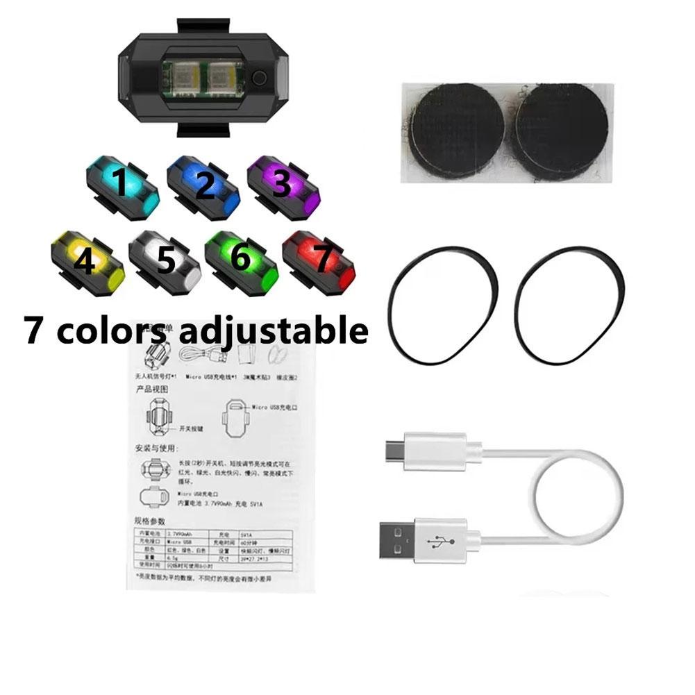 Motorrad Lichter RC Drone LED Flash Position Drahtlose Licht Für RC Fix Flügel Flugzeug Flugzeug Hubschrauber Warnleuchten