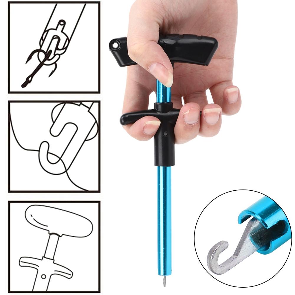 Stainless Steel T Shape Fish Hook Remover Lure Sea Fishing Tackle Accessoryblue