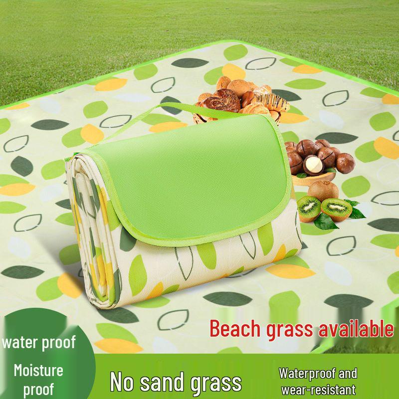 Waterproof Thickened Foldable Picnic Mat with Hand Warmer - Portable Outdoor Camping Equipment