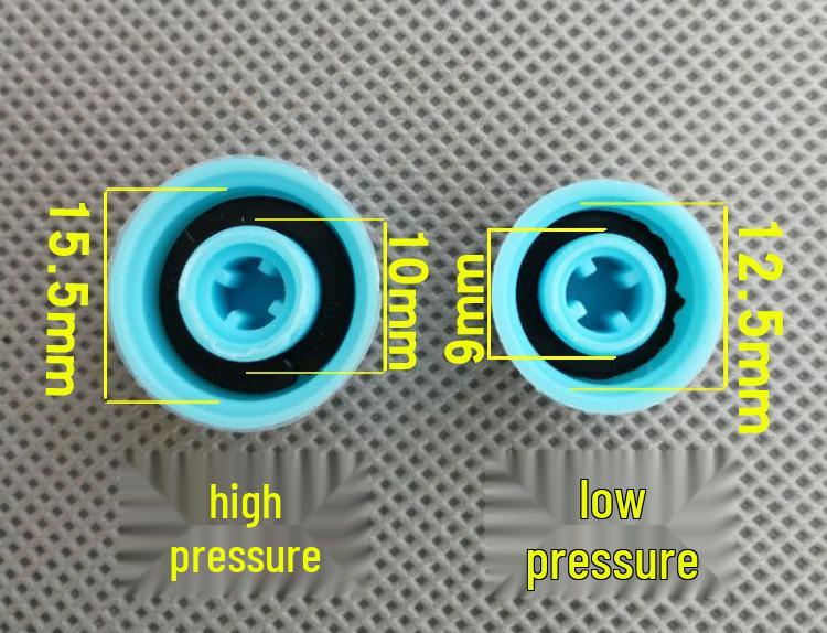 134a Car A/C Valve Core Cap: High & Low Pressure Dustproof, Leakproof Protective Caps for Refrigerant Port