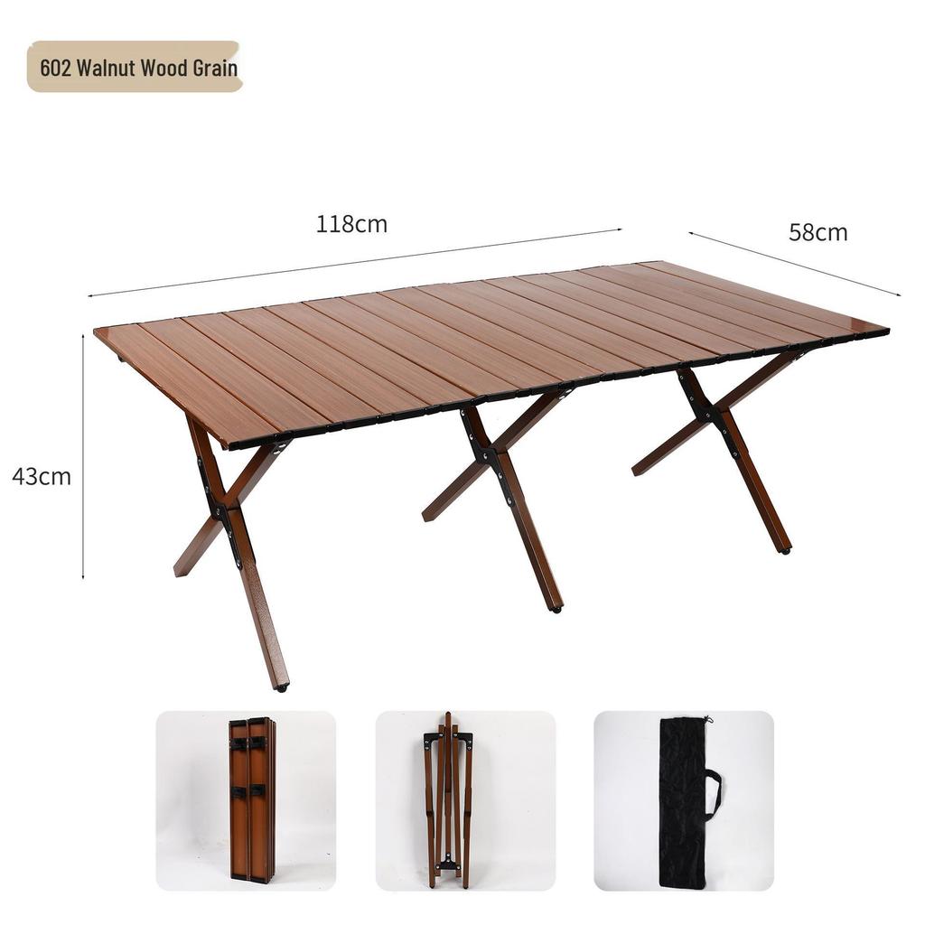Portable Aluminum Folding Table and Chair Set for Outdoor Camping, Picnic, BBQ