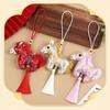 Satin Pony Embroidered Pendant Spring Festival Car Hanging Ornaments  National Wind Style