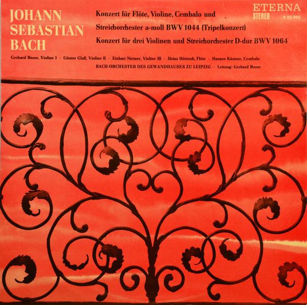 

LP Record JOHANN SEBASTIAN BACH GERHARD BOS Konzert Fr Flte Violine Cembalo 825993 Eterna 1969 Germany Classical Used