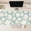PC Flower Pattern Blue Extralarge Gaming Mouse Pad Computer Accessories Keyboard Laptop Nonslip Rubber Desk Mat X