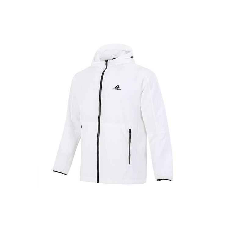 adidas Jackets Men's White Hooded Moderate Other H40233