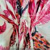 Indisch Rosa Lang Eulen-Print Baumwolle Übergröße Maxi Damen Überwurf Kaftan Kleid CKFTN-SCRN-FULL-BUYIT-057