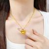 New Chinese Style Cute Little Bear Pendant Necklace for Women - Versatile and Exquisite Rilakkuma-Inspired Collarbone Chain