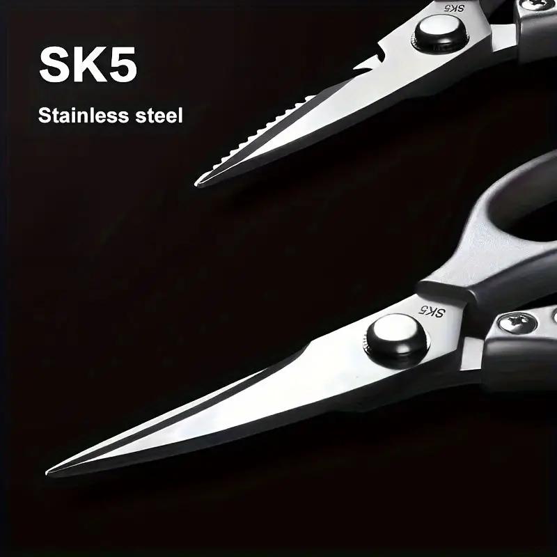 Multi-Function Kitchen Scissors Heavy Duty Sharp Stainless Steel Sliver Apartment Kitchen Accessories Cooking Shears for Chicken Meat Fish Poultry