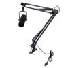 Gaming USB Microphone for PC Dynamic RGB Noise Cancellation Condenser Mic with     Boom Arm for Strming Podcast