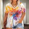 Casual Women's V-Neck Top Short Sleeve Fashion Versatile T-Shirts Women’s