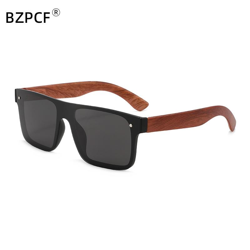 

Outdoor sports glasses men s style and face integrated glasses wooden legs polarized sunglasses colorful anti-glare trendy sunglasses