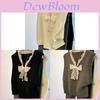 Private Style Wool Sweater With Lace Trim And Silk Blend For Spring Summer Casual Wear