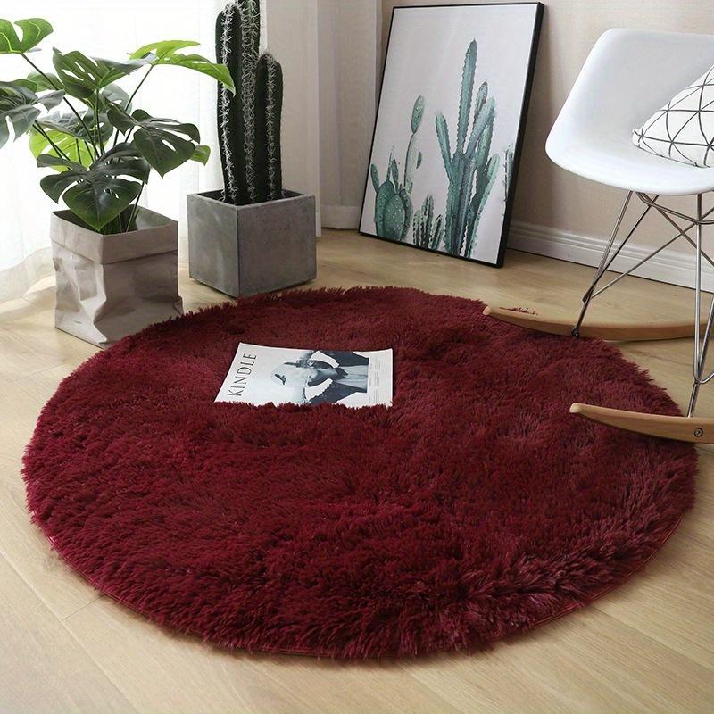 Plush Fluffy Rugs Round Rugs Living Room Chair Rugs For Home Office Round Rugs Children's Bedroom Plush Plush Soft Game Room Home Decoration