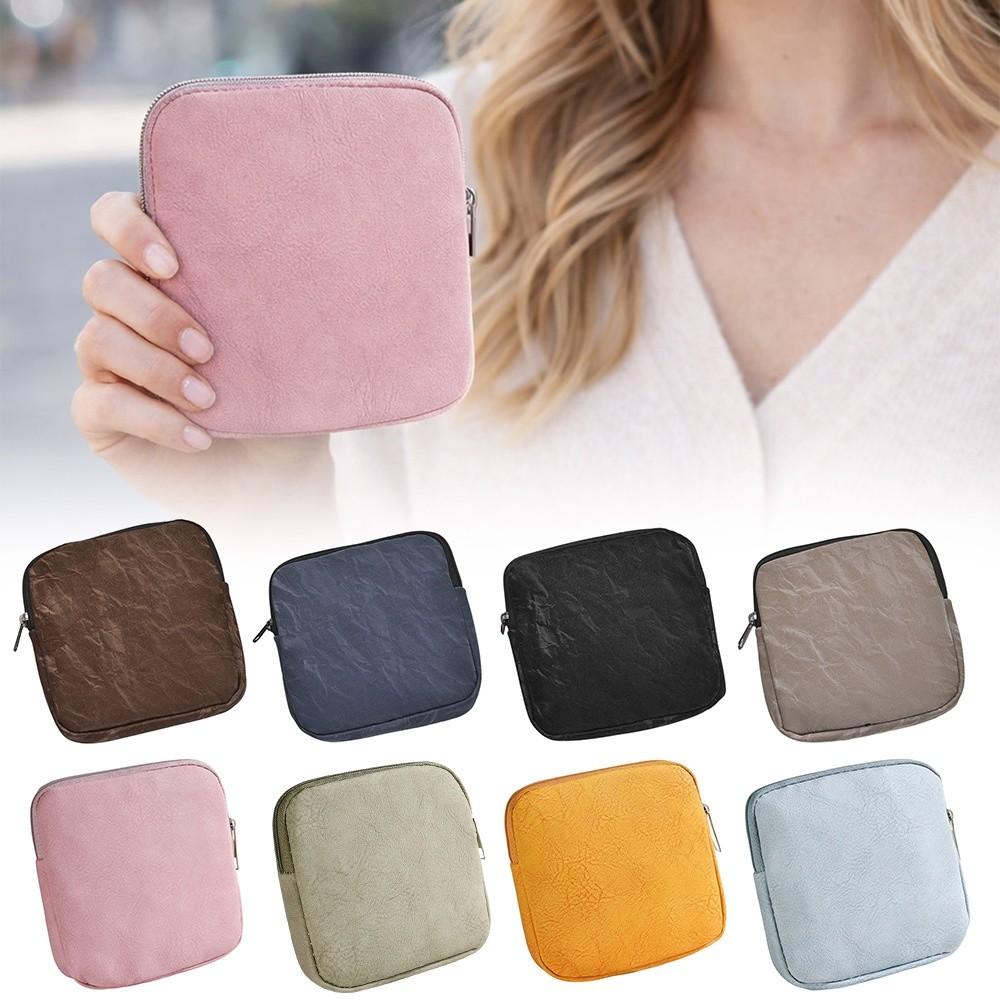 Portable Sanitary Pads Bag Waterproof Earphones Data Cable Storage Coin Purse Large Capacity Multi Function Period Bag
